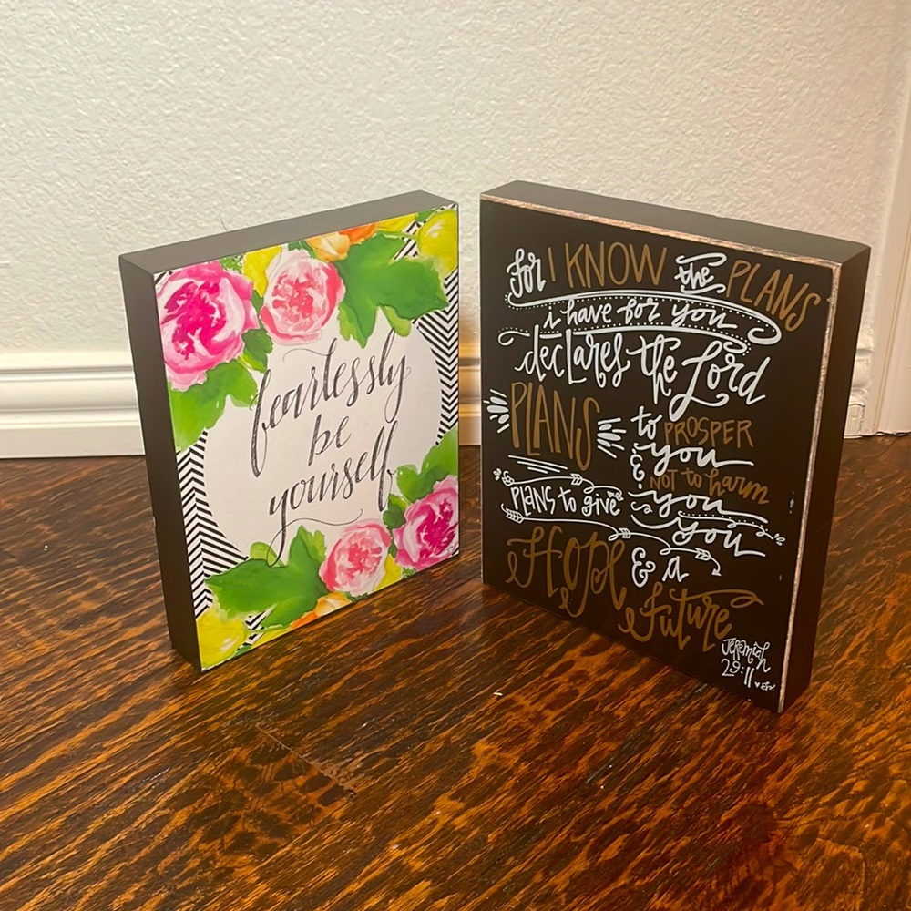 Hangable or Stand-alone Wood Signs
